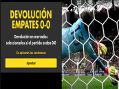 Bet365 – Devolución empates 0-0
